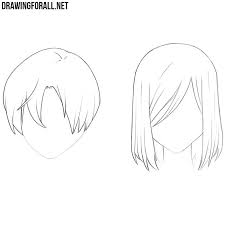 Learn how to draw anime male hair pictures using these outlines or print just for coloring. How To Draw Anime Hair Drawingforall Net