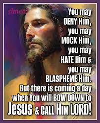 I only kneel for one Man — the One who wore a crown of thorns, not gold.  **"But God commendeth his love toward us, in that, while we were yet  sinners, Christ