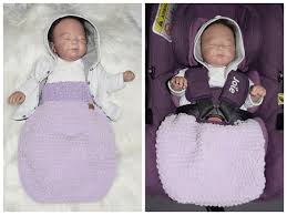 In einem normalen kinderwagen können sie ihr baby bis zum neunten monat auf dem rücken liegend liegend fahren und dabei sichtkontakt haben. Velvet Baby Fusssack Hakeln Fur Jede Babyschale Und Buggy Ab 0 18 Monate Strampelsack Babyfusssack Decke