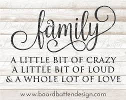 Family Svg Sayings Family Svg Files For Cricut Sayings Svg File Family A Little Bit Of Crazy Svg Family Quotes Family Celebrations Board Family Birthdays
