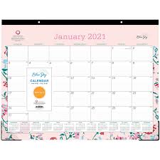 October is breast cancer awareness month. Blue Sky Breast Cancer Awareness Desk Pad