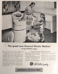 1947 Vintage Ge Washing Machine Ad All Electric Vintage Appliance Ads Vintage Appliances Vintage Washing Machine Vintage Advertisements