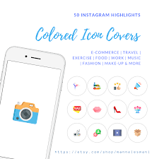 50 Colored Instagram Story Highlight Icons Instagram Etsy Story Highlights Instagram Highlight Icons Instagram Story