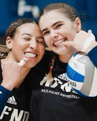 Thank you Rice for allowing me the opportunity to play my last year of  college volleyball. It is truly a special place and I am so grateful for  the experiences I've had