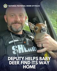 OH DEER! A Chesterfield County deputy helped a fawn find its way back to  mom after spotting it stranded