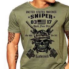 Details About Usmc Scout Sniper T Shirt Us Marines Mos 0317