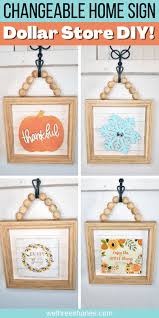 I put together this post with dollar tree houses diy ideas from some of my favorite dollar tree crafters who use the dollar tree houses shadow box in many different ways. Diy Wood Bead Sign Using Dollar Tree Calendars We Three Shanes