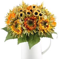 See more great shrubs for fall planting. Ho2nle Artificial Sunflowers Bundle Silk Plants Faux Wedding Bride Bouquet Indoor Outdoor Fall Flower Table Centerpieces Arrangements Decorations Pack Of 2 Buy Online In Antigua And Barbuda At Antigua Desertcart Com Productid 80221642