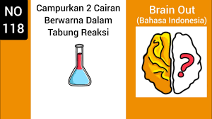 Tentunya semakin naik levelnya akan semakin rumit dan menjebak, oleh karena itu untuk mempermudahnya kamu bisa melihat sampai kunci jawaban brain out level 100 di bawah ini: Campurkan 2 Cairan Berwarna Dalam Tabung Reaksi Brain Out Youtube