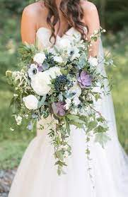 Pictures of wedding bouquets in lavender and sage green. Lavender And Lilac Wedding Colours For Romantic Brides