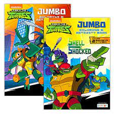 Two books measure approximately 8 x 11 inches. Teenage Mutant Ninja Turtles Coloring Book Set 2 Tmnt Books Buy Online In Andorra At Andorra Desertcart Com Productid 19438154