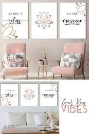 Rose Gold Massage Art Set Of 3 Massage Printable Spa Salon Decor Medical Spa Art Massage Decor Esthetician Decor Beauty Salon Decor Massage Room Decor Esthetics Room Spa Room Decor