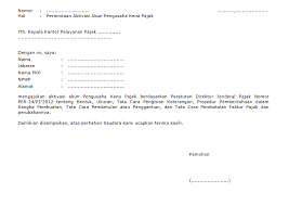Seluk Beluk Surat Permohonan Aktivasi Akun Pkp