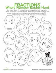 A collection of downloadable worksheets, exercises and activities to teach 5th grade, shared by english language teachers. Easter Fractions Worksheet Education Com Fractions Worksheets Fractions Easter Worksheets