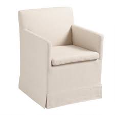And it pairs perfectly with the beautif. Natural Linen Elena Armchair With Casters World Market