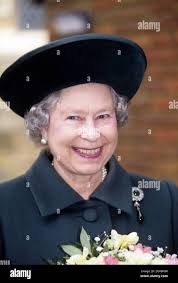 Queen Elizabeth II visits Charterhouse School in Surrey Stock Photo