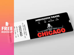 Free Event Ticket Mockup Ticket Design Ticket Design Template Mockup Design