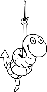 See more ideas about coloring pages, online coloring, coloring pages . Worm On A Hook Fishing Lure Coloring Pages Kids Play Color