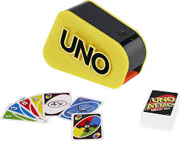 Maybe you would like to learn more about one of these? Amazon Com Mattel Games Uno Attack Mega Hit Card Game With Random Action Launcher With Lights Sounds 112 Cards Kid Teen Adult Game Night Gift Ages 7 Years Older