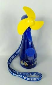 Walt Disney World Parks Misting Water Spray Bottle Fan W Lanyard Blue Disneyland Disneyparks Water Spray Disney World Parks Spray Bottle