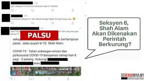 Check spelling or type a new query. Shah Alam S Section 6 Not Under Lockdown The Star