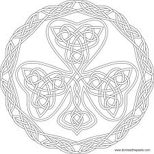 Shamrock Coloring Page 2015 Celtic Coloring Celtic Designs Coloring Pages