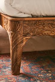 Andrea Carved Platform Bed Wooden Platform Bed Carved Beds Platform Bed