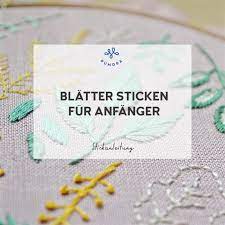 Stickvorlage sonnenblume stickbilder vorlagen zum ausdrucken. Blatter Sticken Fur Anfanger Kostenlose Stickvorlage