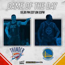 All 1st quarter 2nd quarter. Game Of The Day Oklahoma City Thunder Vs Golden State Warriors Preview Def Pen