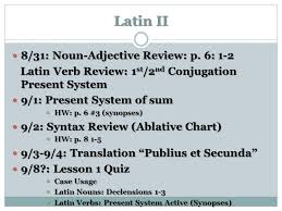 Latin Ii 11 9 11 10 Lesson 4 Jigsaw Translation 11 9 11 10