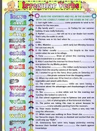 Past tense irregular verbs worksheet. Ø´ØºÙ„Ø§Ù†ØªÙ‰ Download Irregular Verbs Simple Past Tense Worksheet Pdf