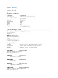 Cv Format Bd Bangladesh Dhaka