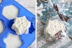 Unique diy projects · delicious family recipes Winter Soap Recipes Plus How To Make Melt And Pour Snowflake Soap