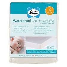 Sealy Waterproof Mattress Cover White 2 Pack Crib Mattress Pad Waterproof Crib Mattress Pad Waterproof Mattress Pad