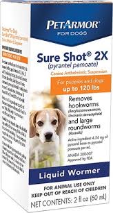 Top picks related reviews newsletter. Sure Shot 2x Suspension L Pyrantel Pamoate Dewormer For Dogs