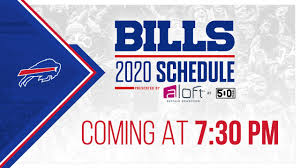 Team schedules arizona cardinals atlanta falcons baltimore ravens buffalo bills carolina panthers chicago bears cincinnati bengals cleveland browns dallas cowboys denver broncos detroit lions green bay packers houston texans. Bills 2020 Schedule Release Officially Set For Thursday May 7