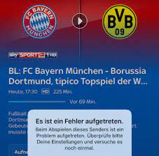 Seit einigen jahren hat der fc bayern den sogenannten ticketzweitmarkt ins leben gerufen. Sky Entschadigt Kunden Fur Storungen Bei Bayern Gegen Dortmund Welt