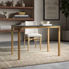 No matter where it goes. Onespace Contemporary Glass Writing Desk White And Cool Blue Steel Frame Home Office Furniture Desks Workstations