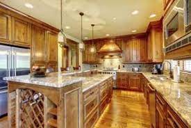 Since this design can be stretched along the length of the kitchen work surface, it can make any countertop look longer. The Best Color Granite Countertop For Honey Oak Cabinets Ehow Kitchen Design Luxury Kitchen Design Outdoor Kitchen Countertops