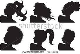 Beautiful Woman With Hairstyles Silhouettes Vector Elements Download Free Vector Art Stock Graphics Images Silhouette Vector Silhouette Woman Silhouette
