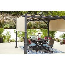 Allen Roth Atworth Rectangle Outdoor Dining Table 42 In W X 76 In L With Umbrella Hole Lowes Com In 2020 Painted Patio Table Rectangle Dining Table Painted Patio