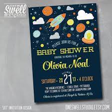 Pin By Cara Mcgrady On One Swell Studio Space Baby Shower Outer Space Baby Shower Baby Shower