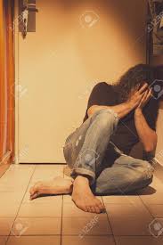 Why do depressed people lie in bed. Man Sitting On A Floor Tiles Sad Depressed And Lonely Crying Stock Photo Picture And Royalty Free Image Image 82717539