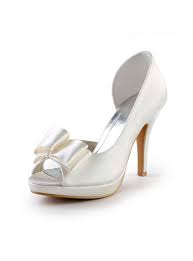 Visualizza altre idee su scarpe, scarpe da sposa, sposa. Scarpe Decollete Da Sposa Online Con Fiocco In Rasosposatelier