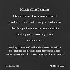 Stand Up For Yourself For Your Own Health And Well Being Lesson Stand Up For Yourself