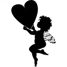 Stickers Coeur Ange Des Prix 50 Moins Cher Qu En Magasin Pochoir Silhouette L Art De La Silhouette Silhouette De Fee