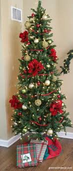 See more ideas about christmas decorations, christmas diy, gold christmas tree. The Red Gold And Green Christmas Tree Green With Decor