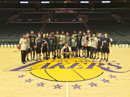 Its mix of teams touch upon almost every demographic in a city known for. Nevada Basketball On Twitter The Wolf Pack At The Staples Center On The Court Of The Los Angeles Lakers