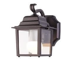 Mainstays 7 Wall Mounted Outdoor Lantern Oil Rubbed Bronze Finish Walmart Com Walmart Com