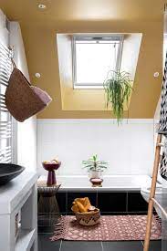 karwei speciale verf voor de badkamermuur gekleurd plafond badkamer badkamer maken